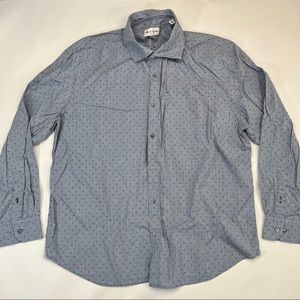 Robert Graham Striped Button Down Shirt 46 16